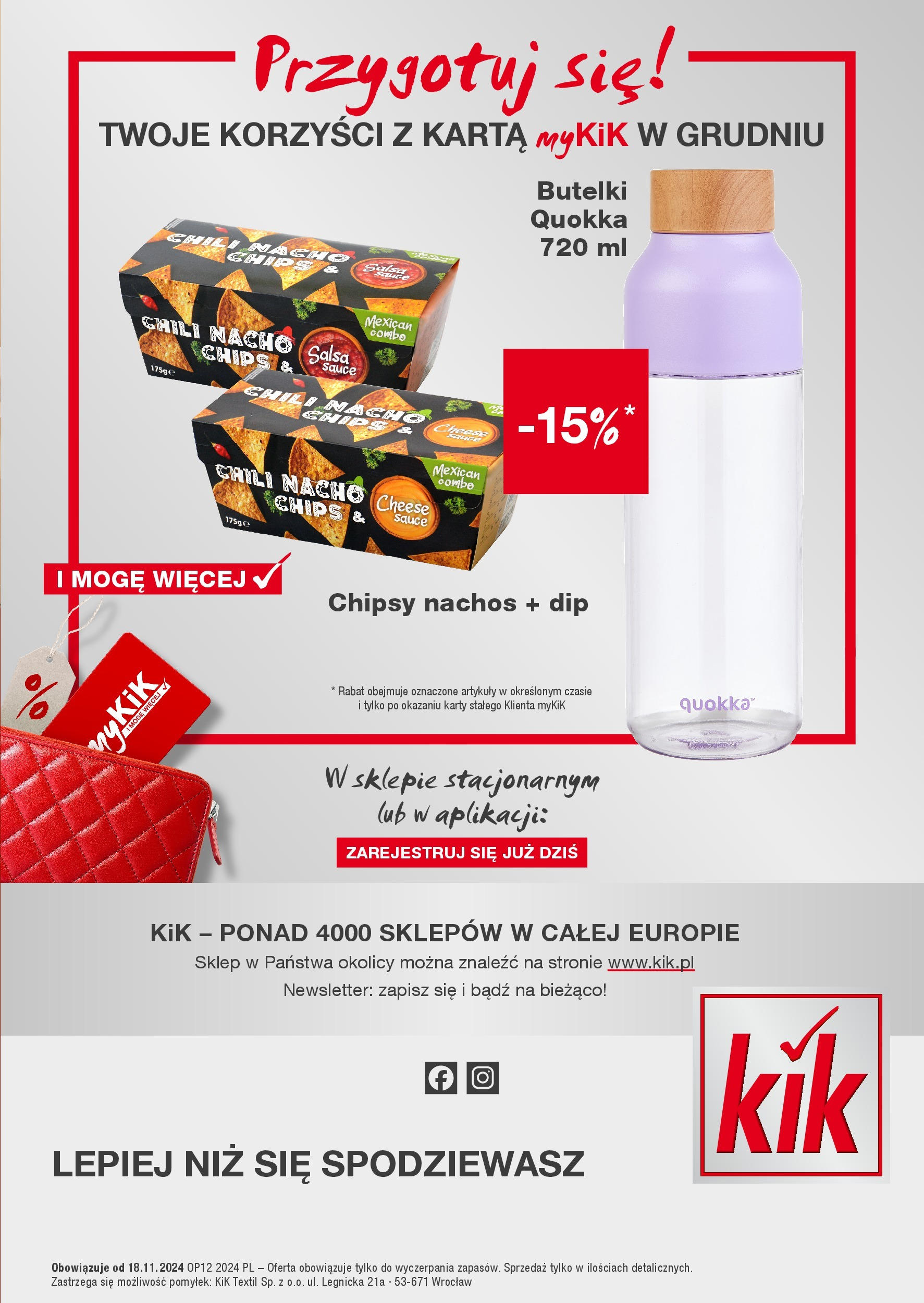 Kik BLACK FRIDAY | Gazetka (18.11.2024) | Promocje | Strona: 21 | Produkty: Chili, Karta, Chipsy nachos, Nachos