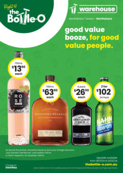 Preview of The Bottle-O - Good Value Booze, For Good Value People. QLD 18/11 - valid from 17.11.2024