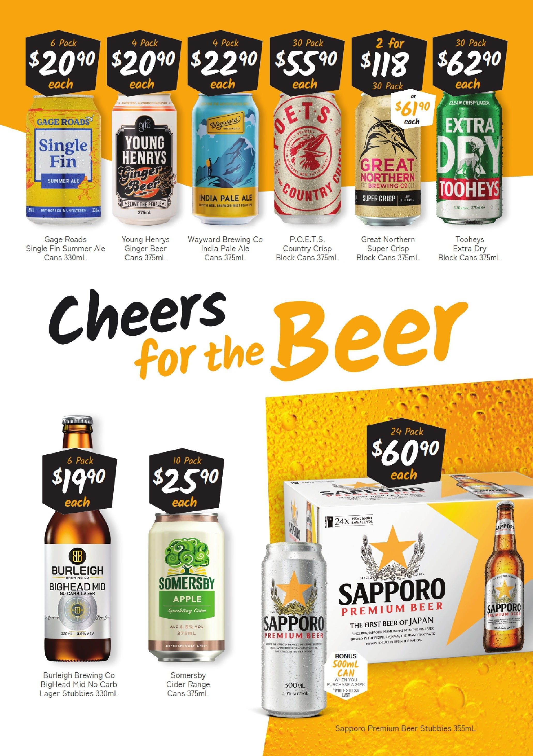 Cellarbrations - Good Shout - QLD 18/11 - 17/11/2024 > weekly / monthly specials | Page: 7 | Products: Ginger, Beer