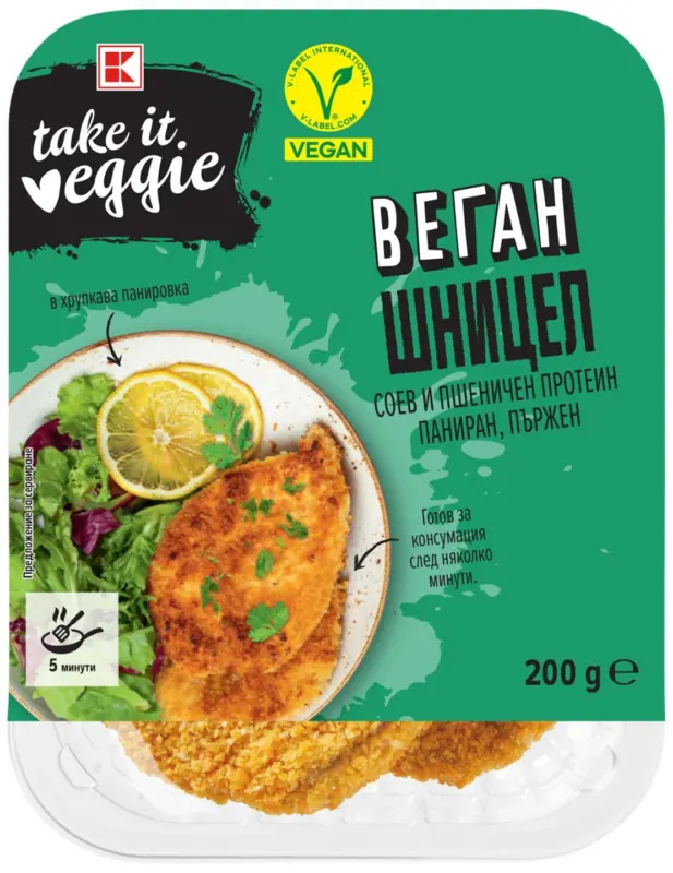 K-Take it Veggie Шницел, Топки или Хапки веган