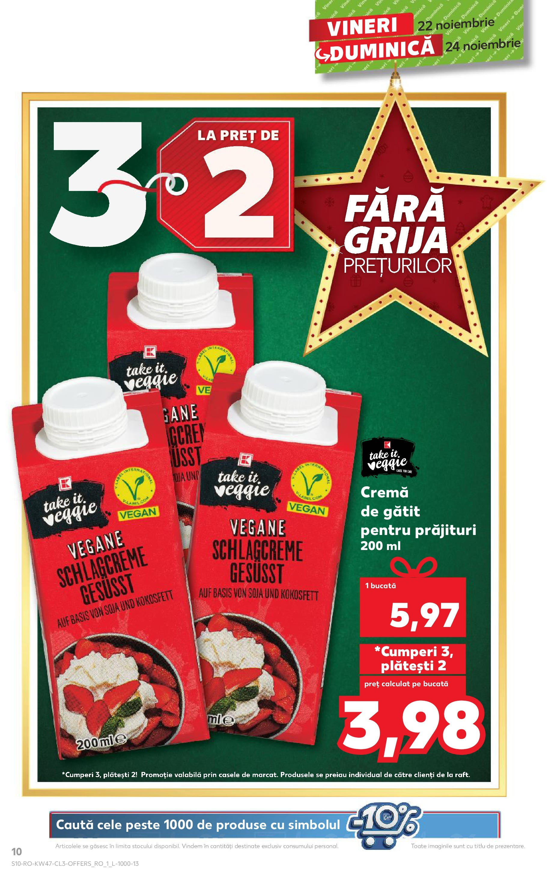 Catalog Kaufland - Sibiu 22.11.2024 - Revista si Oferta | Pagină: 10 | Produse: Cremă, Pește, Ojă