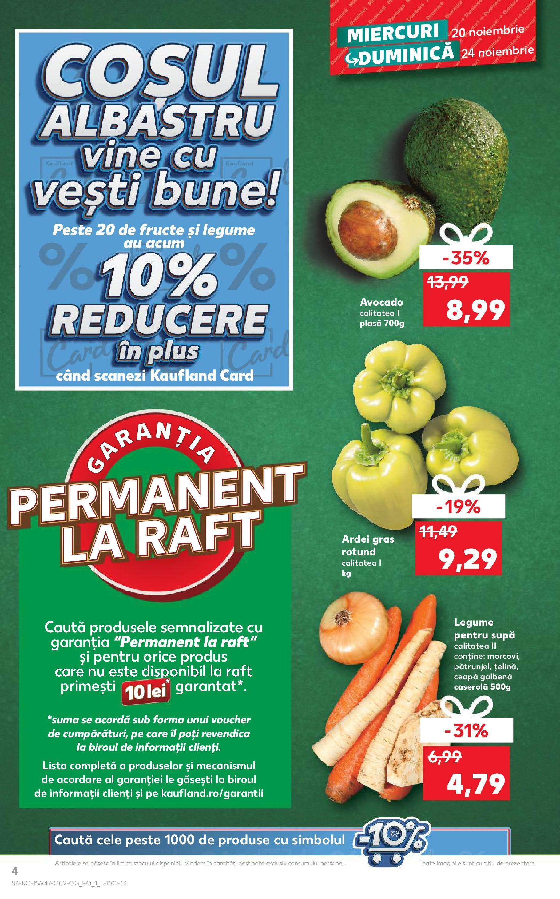 Catalog Kaufland - Ploieşti 20.11.2024 - Revista si Oferta | Pagină: 4 | Produse: Ceapă galbenă, Pește, Legume, Fructe