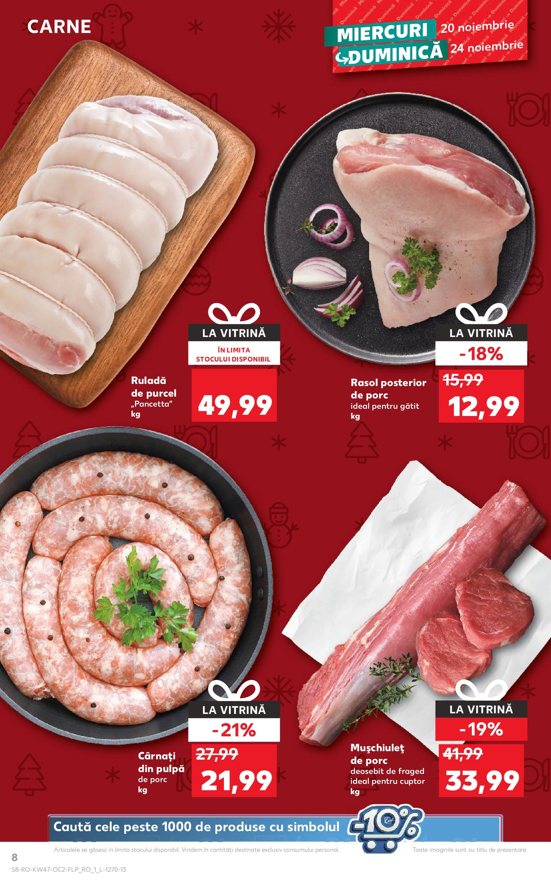 Catalog Kaufland - Sibiu 20.11.2024 - Revista si Oferta | Pagină: 8 | Produse: Cuptor, Vitrină, Rasol, Cârnați