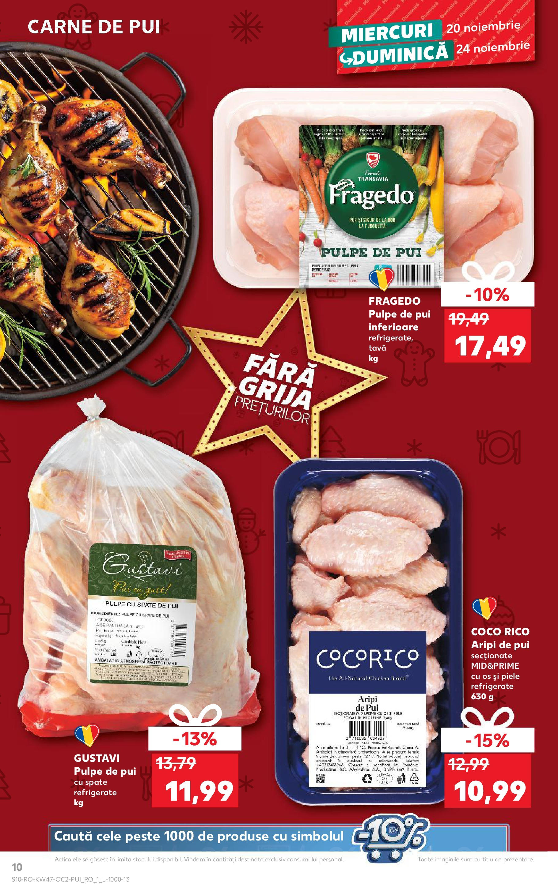 Catalog Kaufland CRĂCIUN de la 20.11.2024 | Pagină: 10 | Produse: Carne De Pui, Pește