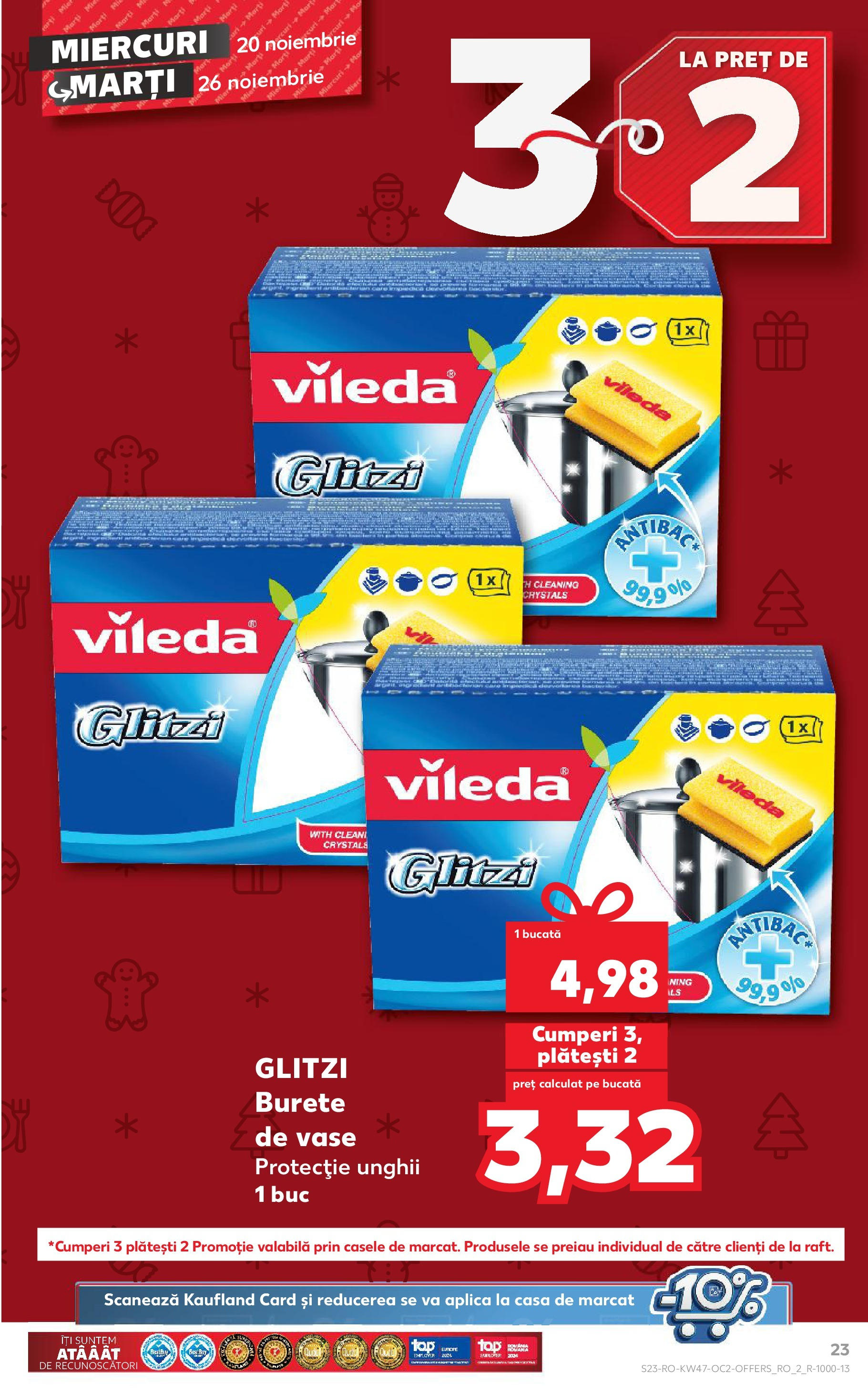 Catalog Kaufland CRĂCIUN de la 20.11.2024 | Pagină: 23 | Produse: Burete