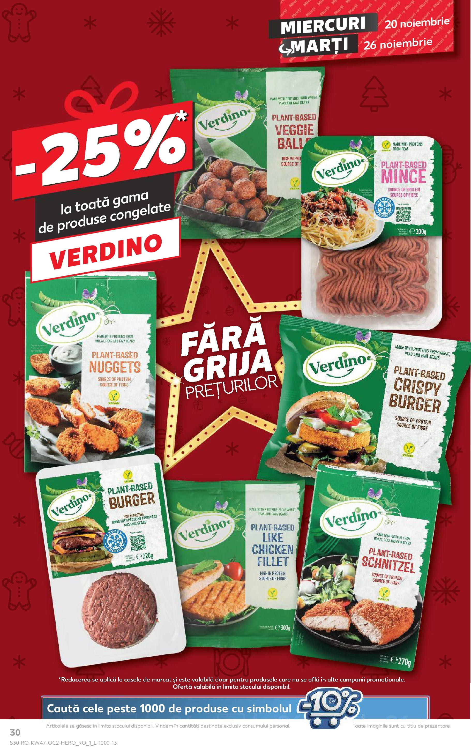 Catalog Kaufland CRĂCIUN de la 20.11.2024 | Pagină: 30 | Produse: Pește, Burger