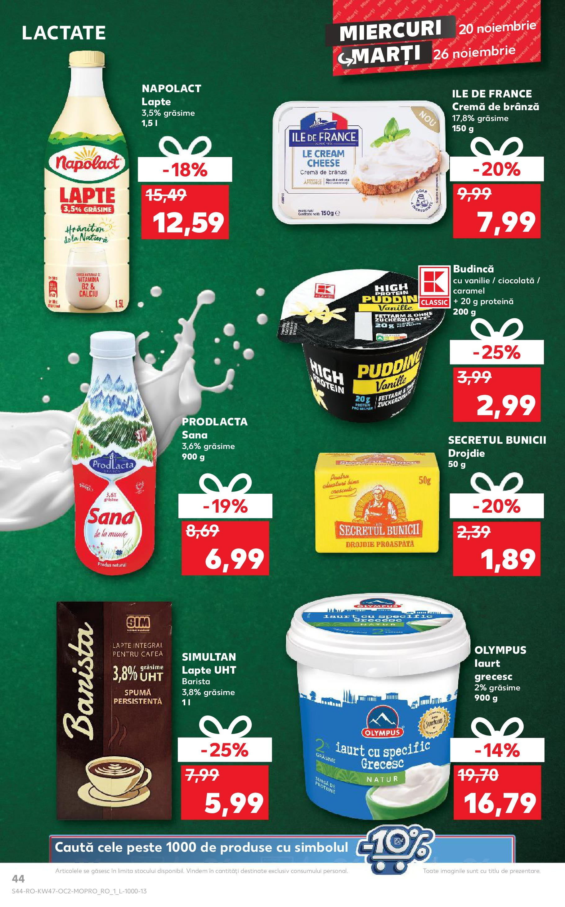 Catalog Kaufland CRĂCIUN de la 20.11.2024 | Pagină: 44 | Produse: Iaurt, Cremă, Cafea, Cremă de brânză