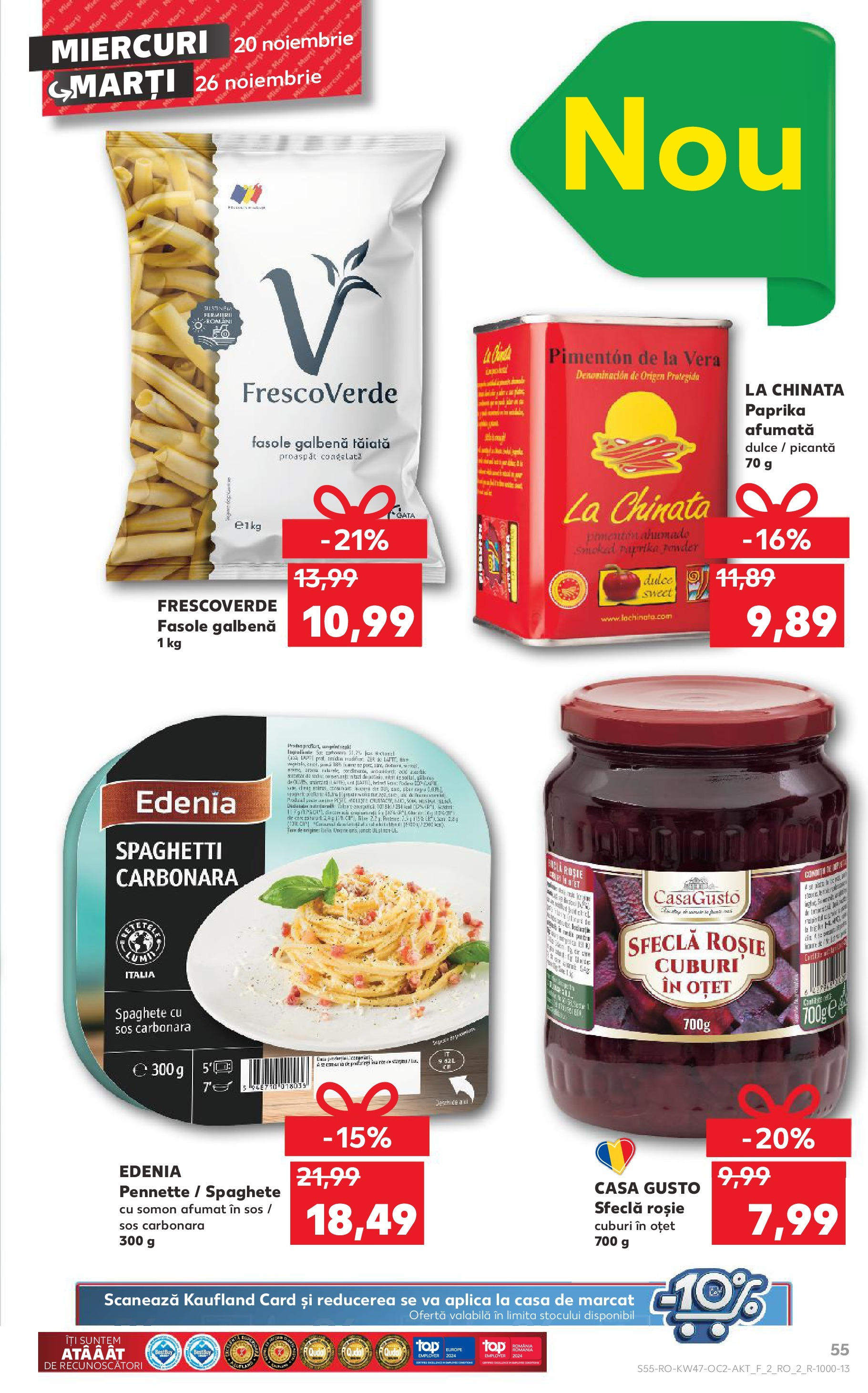 Catalog Kaufland CRĂCIUN de la 20.11.2024 | Pagină: 55 | Produse: Oțet, Sos, Sfeclă