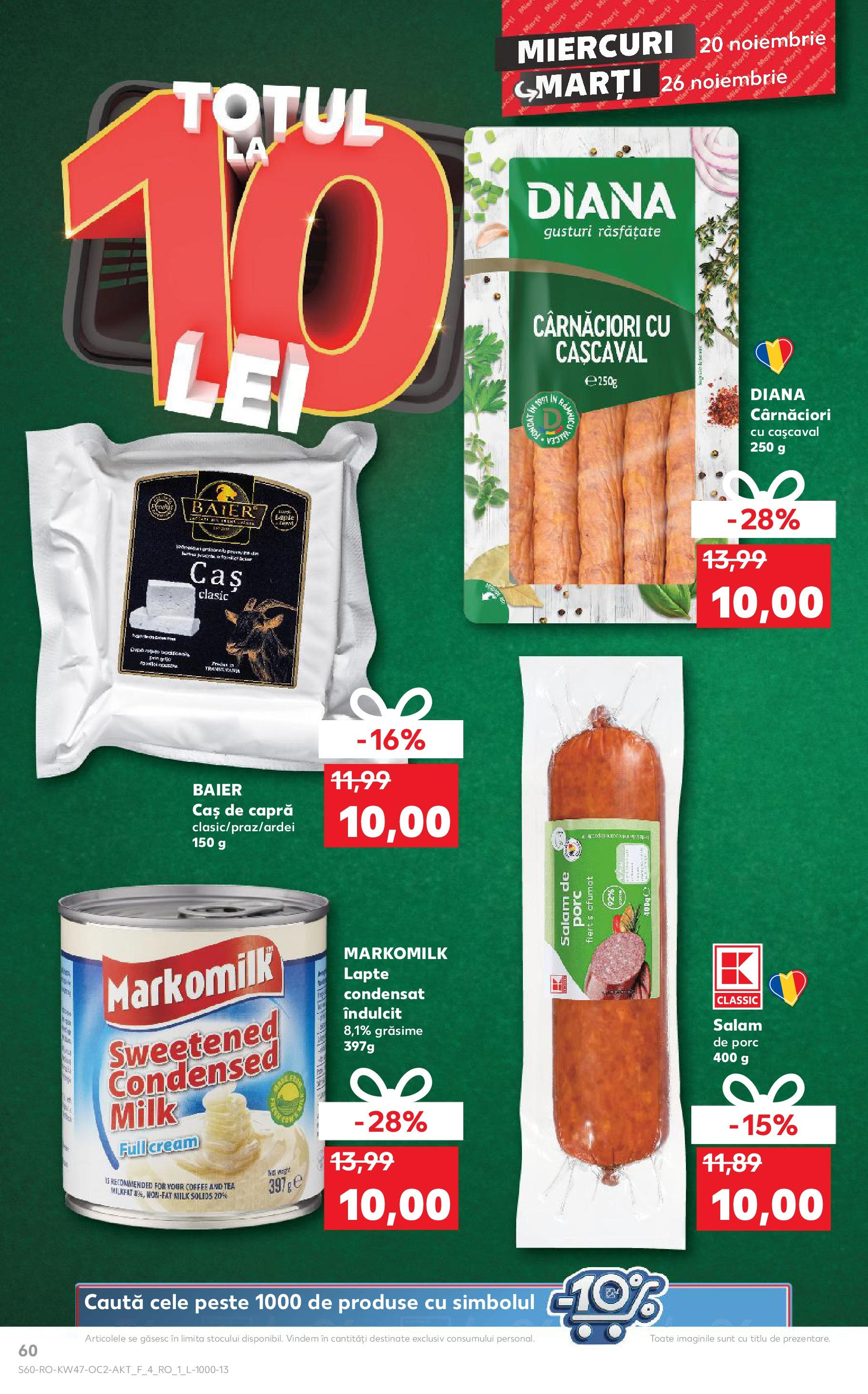 Catalog Kaufland CRĂCIUN de la 20.11.2024 | Pagină: 60 | Produse: Cașcaval, Lapte, Salam, Pește