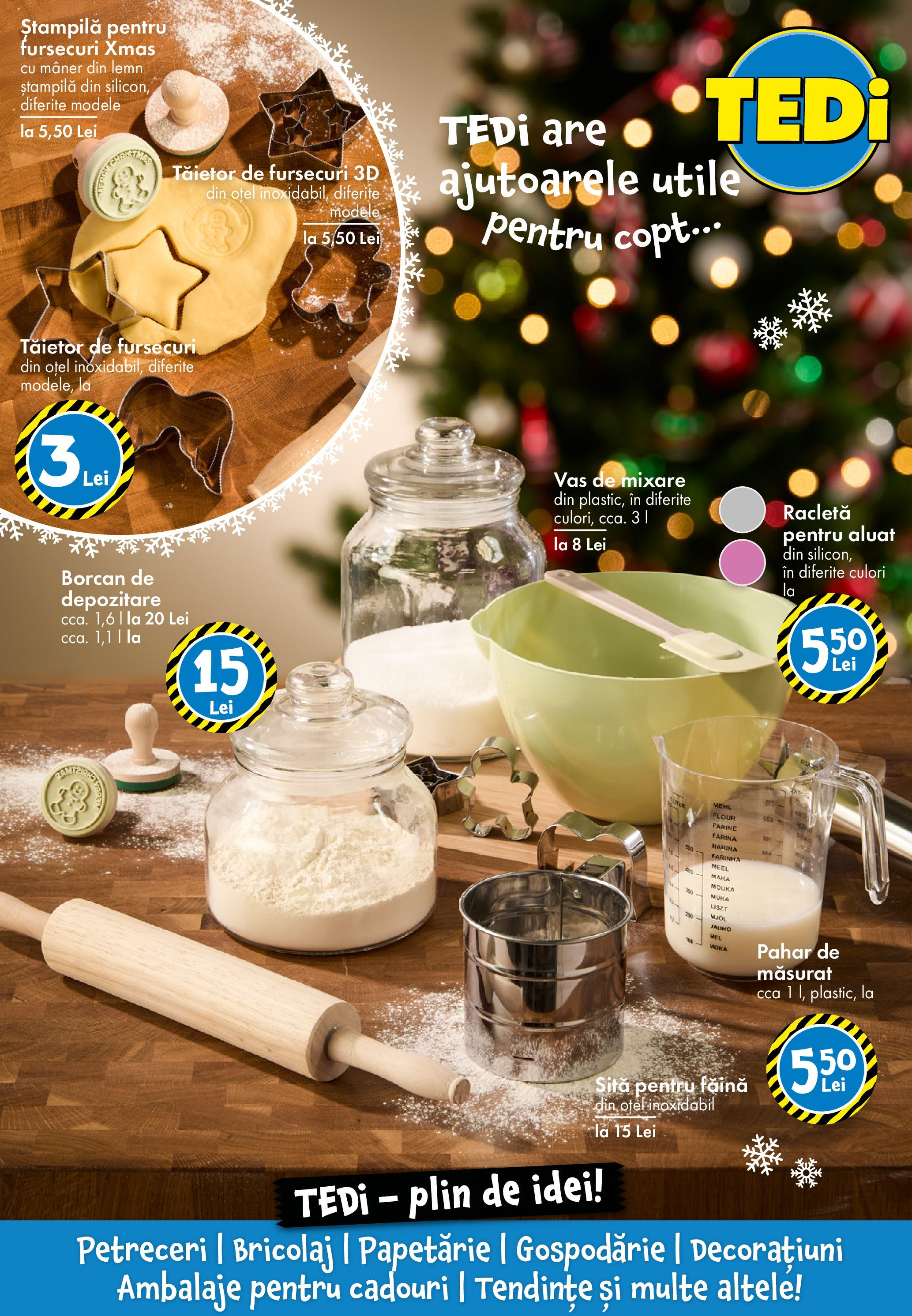 Catalog TEDi - Oferta de vineri 15.11.2024 | Pagină: 8 | Produse: Sită, Mâner, Aluat, Făină