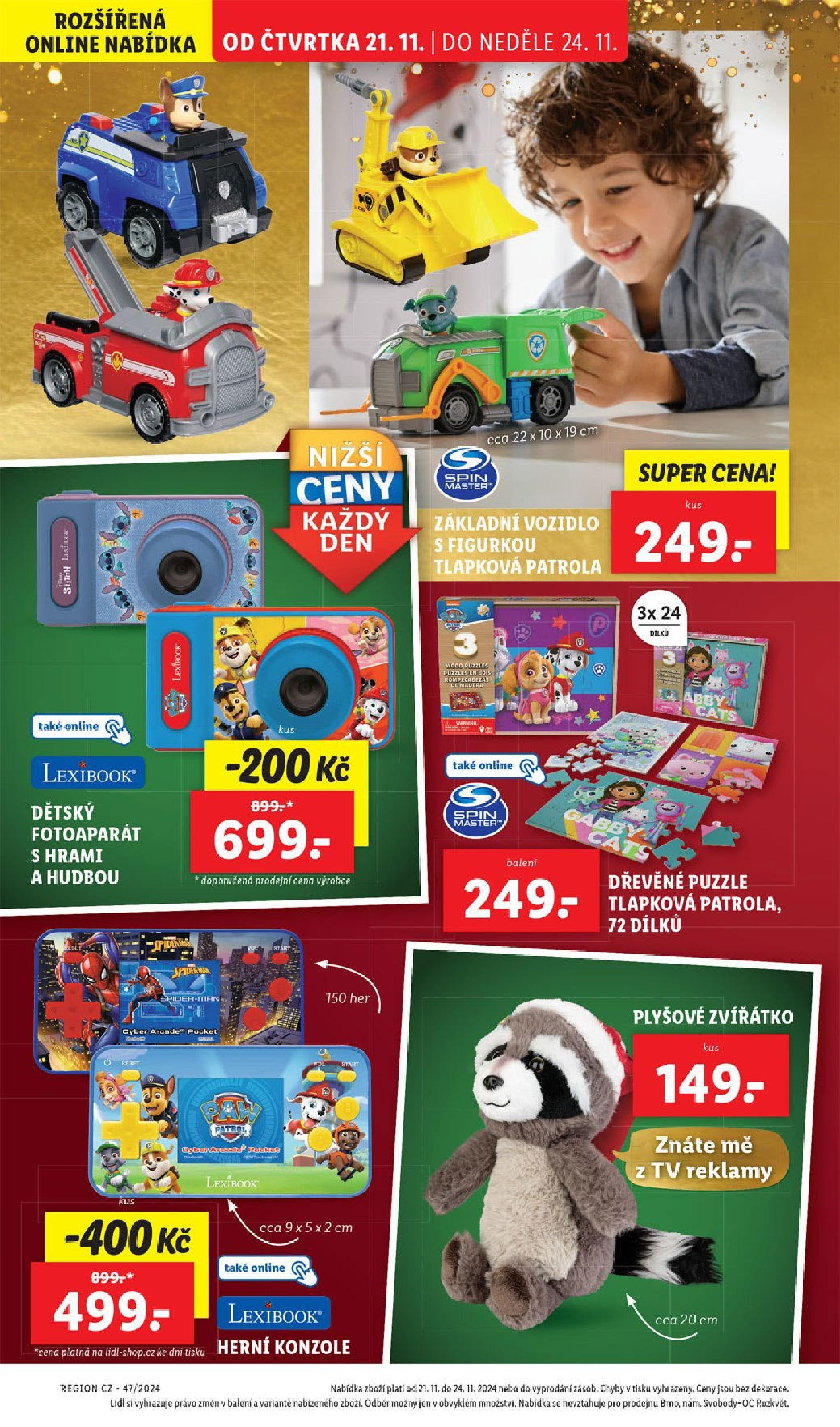 Lidl leták od 21.11.2024 - Nový akční leták | Strana: 54 | Produkty: Tv, Herní konzole, Puzzle, Stitch