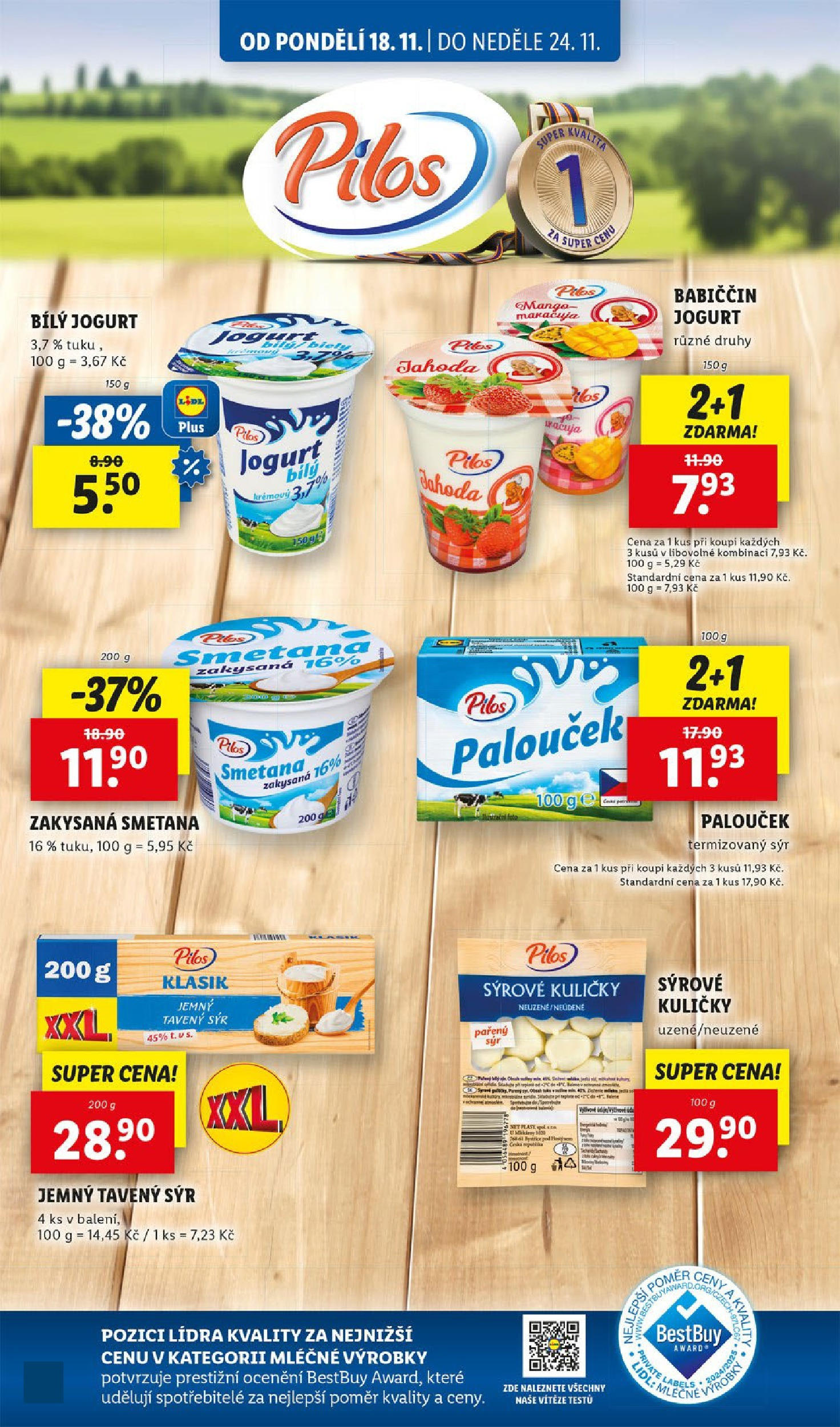 Lidl leták od 18.11.2024 - Nový akční leták | Strana: 20 | Produkty: Maracuja, Jogurt, Smetana, Zakysaná smetana