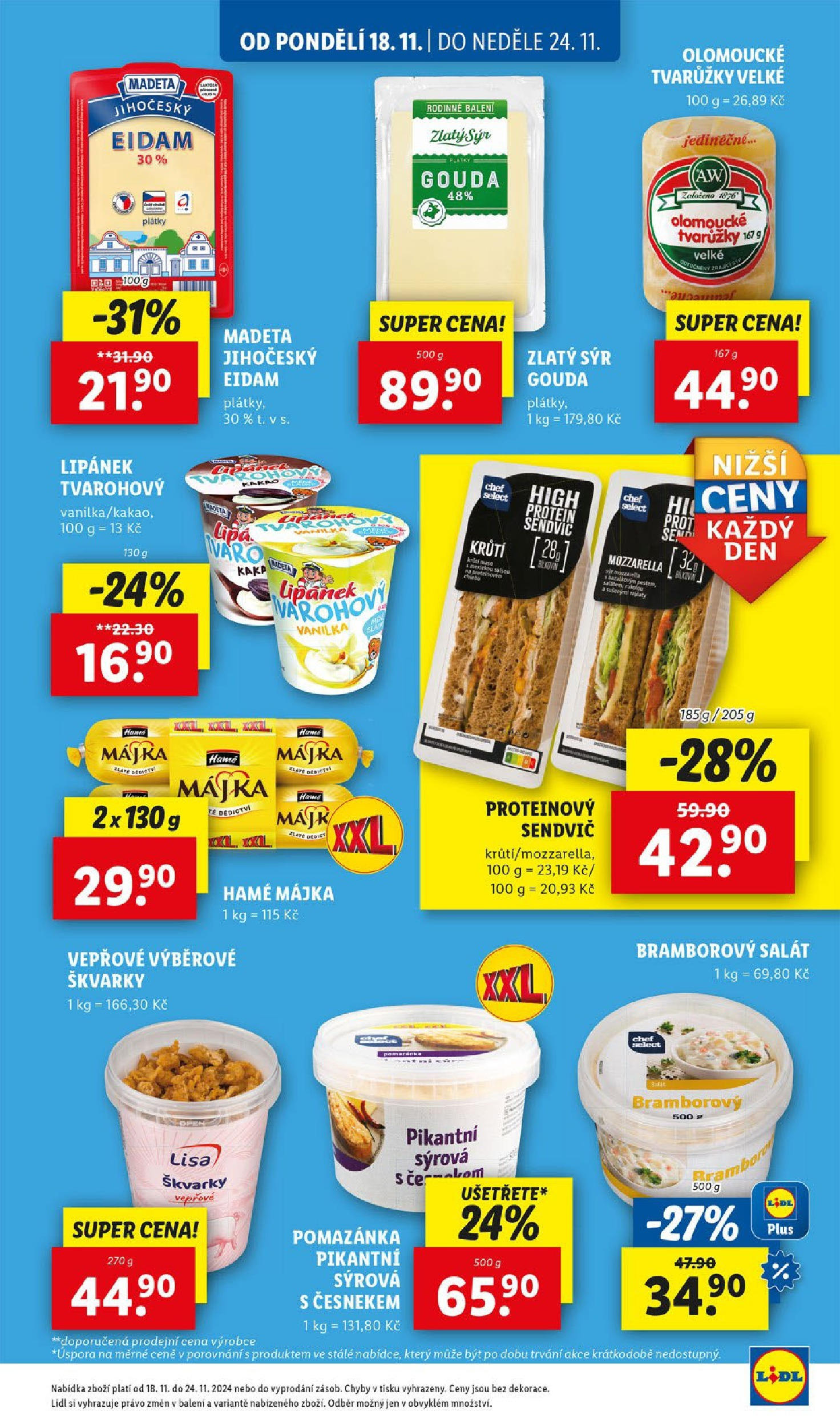 Lidl leták od 18.11.2024 - Nový akční leták | Strana: 21 | Produkty: Bramborový salát, Škvarky, Pomazánka, Kakao