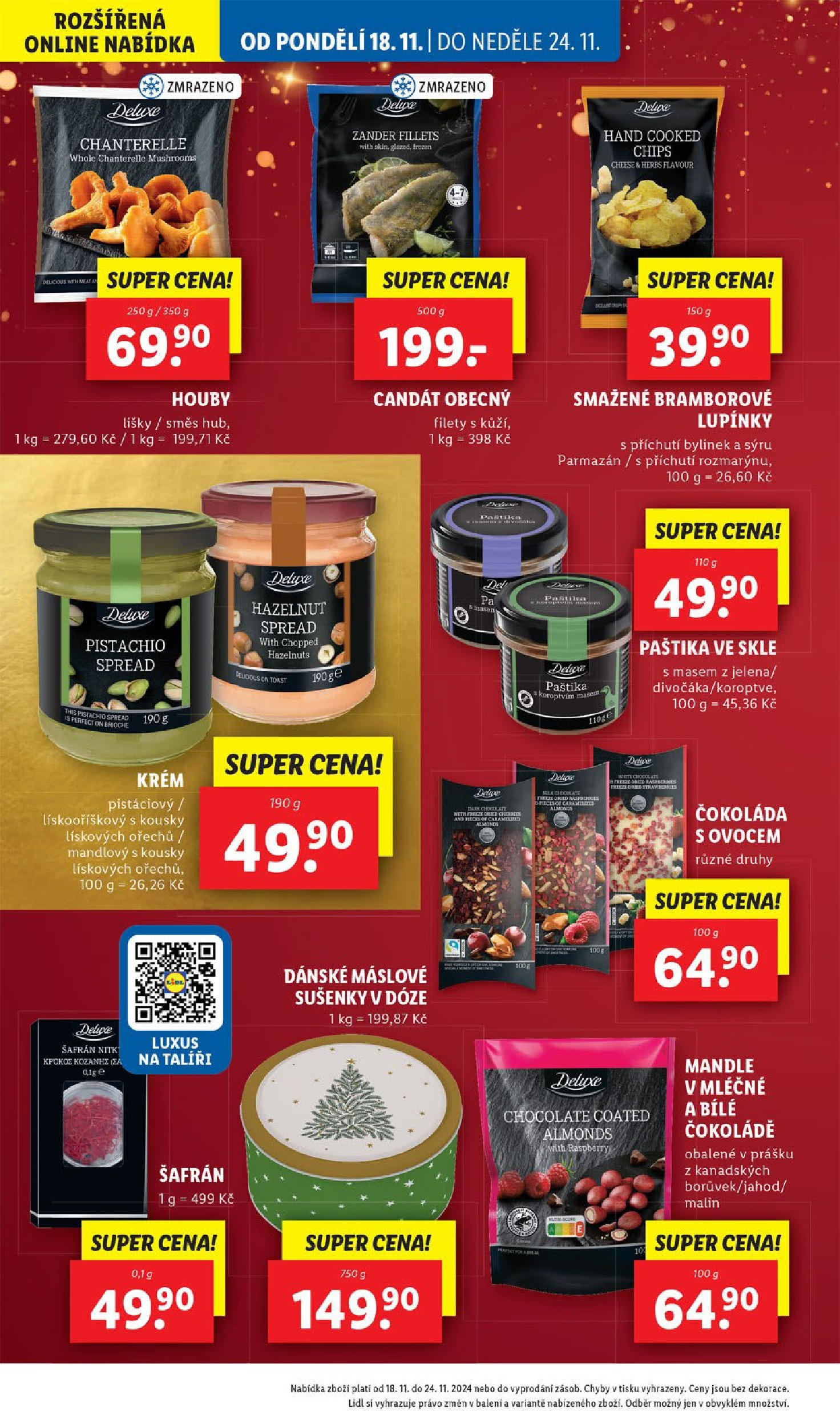 Lidl leták od 18.11.2024 - Nový akční leták | Strana: 28 | Produkty: Deluxe, Candát, Sušenky, Milk chocolate