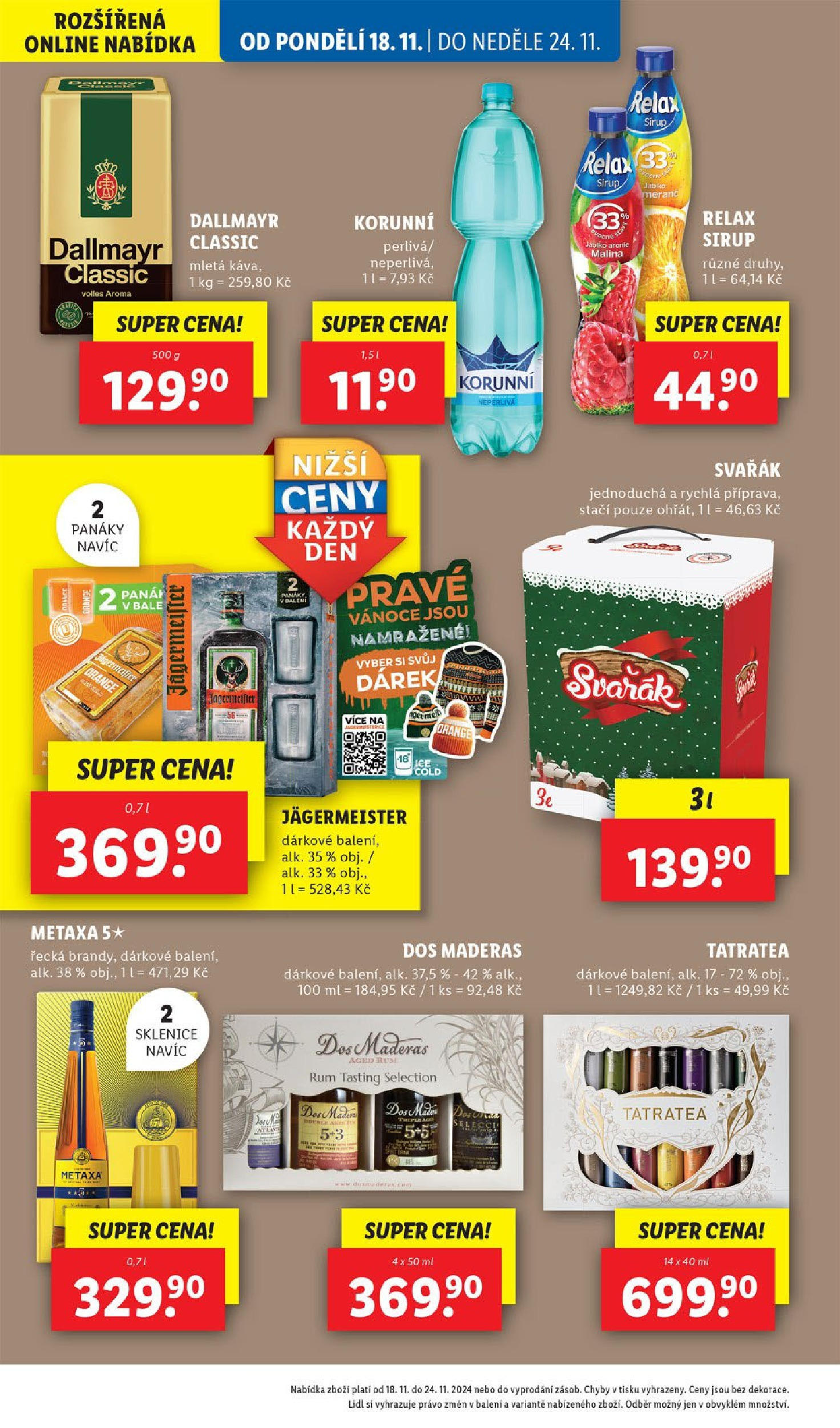 Lidl leták od 18.11.2024 - Nový akční leták | Strana: 38 | Produkty: Jägermeister, Svařák, Rum, Tatratea