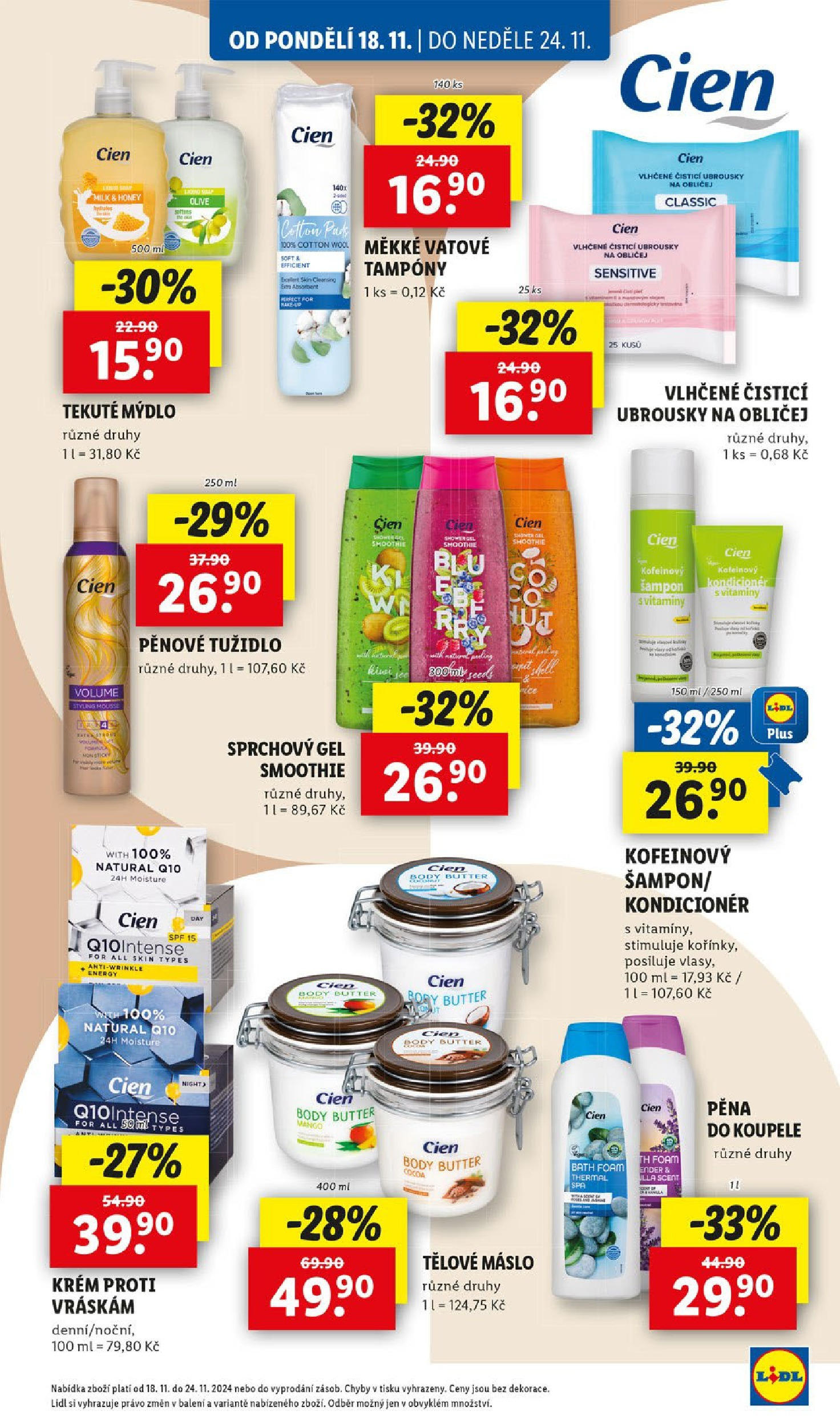 Lidl leták od 18.11.2024 - Nový akční leták | Strana: 43 | Produkty: Makeup, Vitamíny, Šampon, Tužidlo