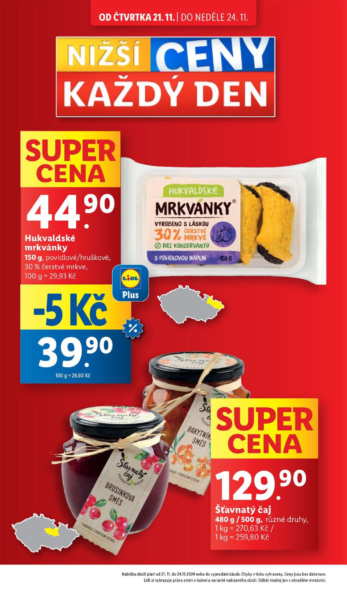 Lidl leták od 21.11.2024 - Nový akční leták | Strana: 6 | Produkty: Čaj, Stévie, Rostliny