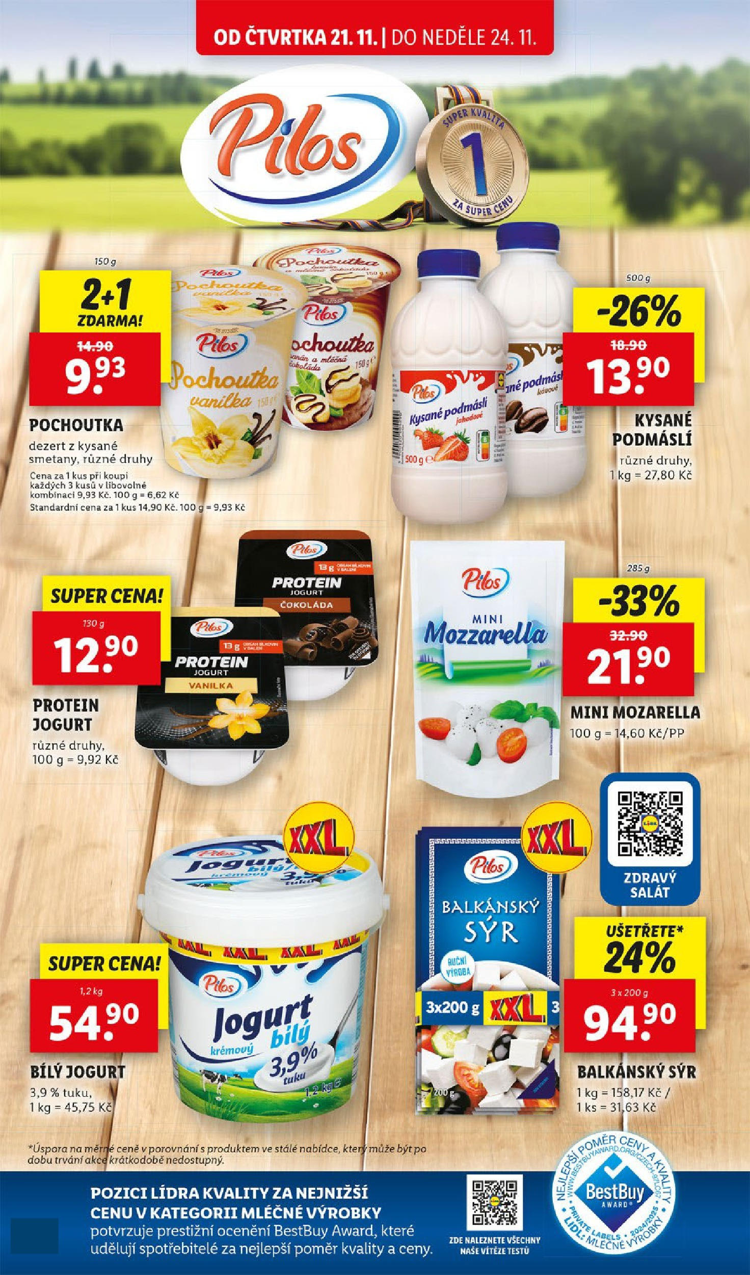 Lidl leták od 21.11.2024 - Nový akční leták | Strana: 18 | Produkty: Mozarella, Balkánský sýr, Podmáslí, Mozzarella