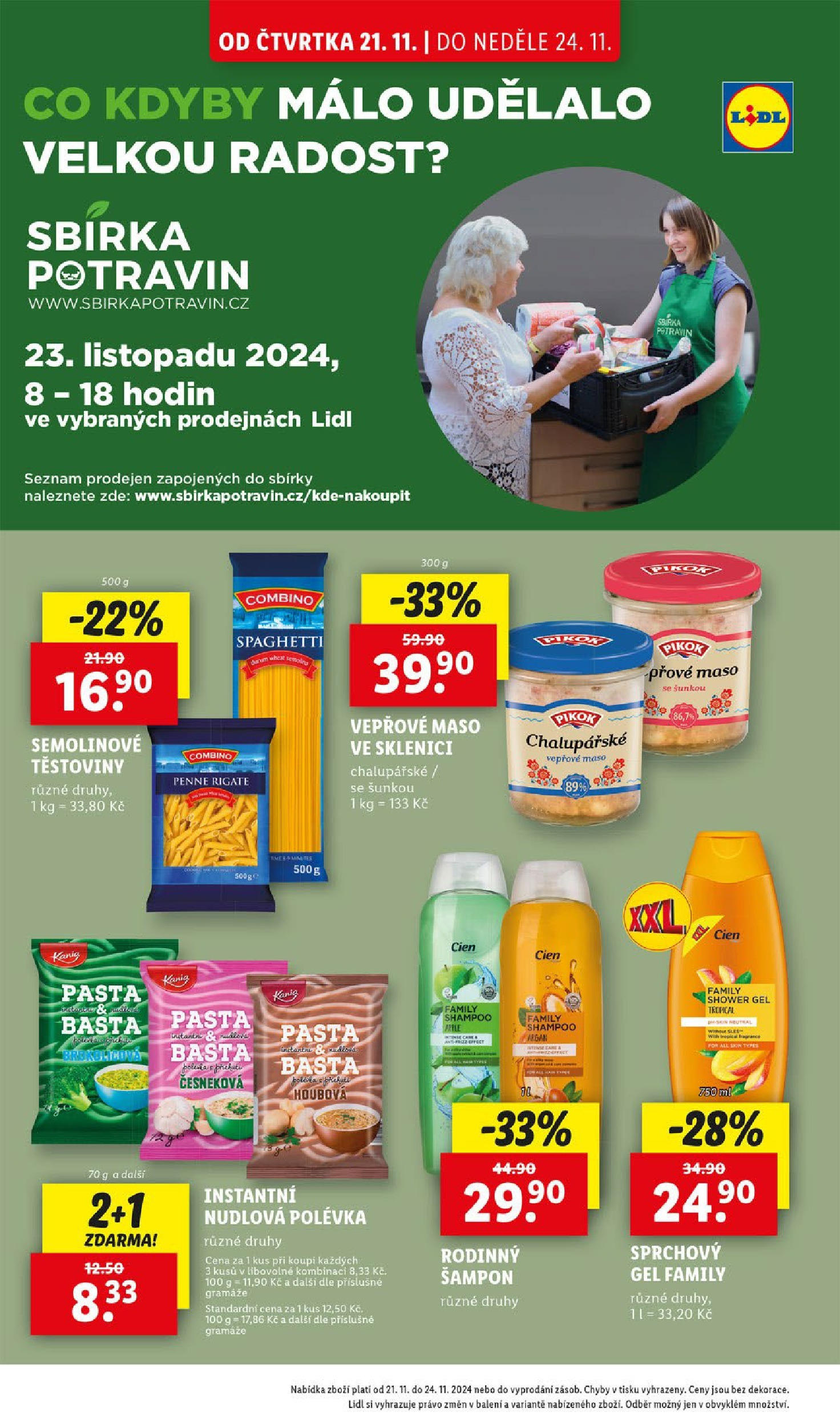 Lidl leták od 21.11.2024 - Nový akční leták | Strana: 28 | Produkty: Těstoviny, Apple, Maso, Semolina