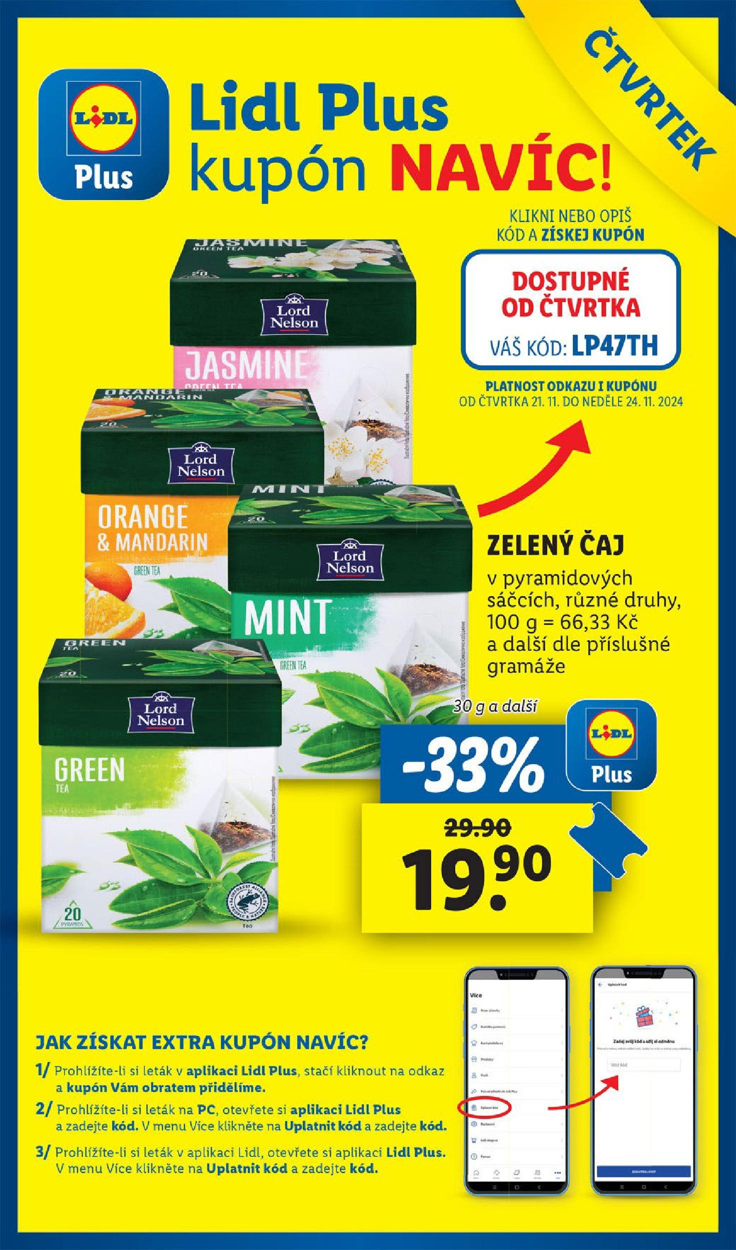 Lidl leták od 21.11.2024 - Nový akční leták | Strana: 63 | Produkty: Čaj, Zelený čaj