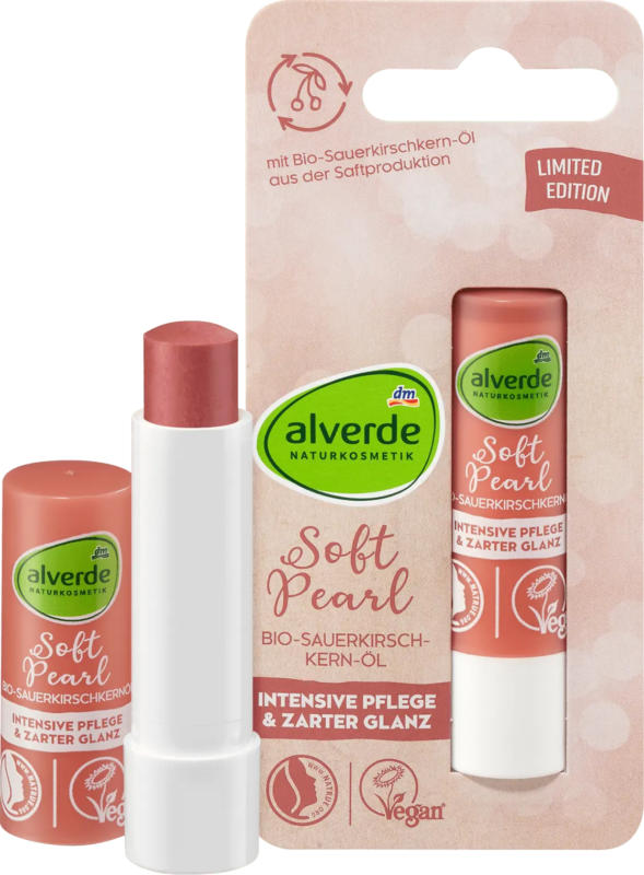 alverde NATURKOSMETIK Lippenpflege Soft Pearl