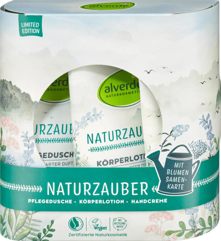 alverde NATURKOSMETIK Geschenkset Naturzauber 3tlg