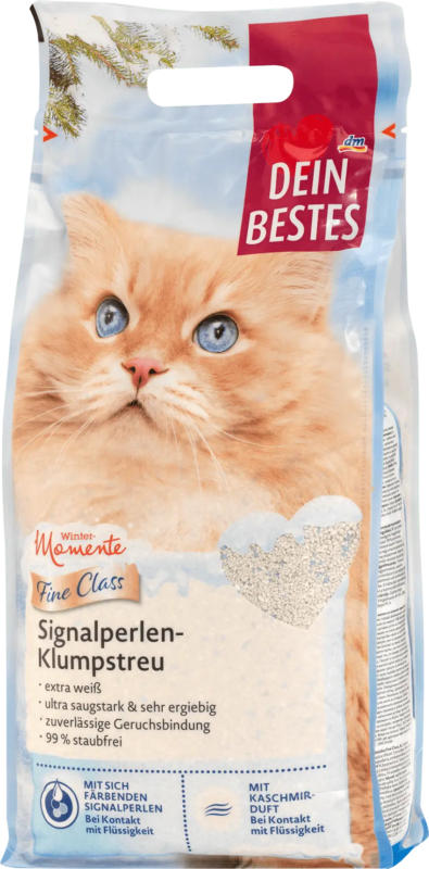 Dein Bestes Katzenstreu Klumpstreu mit Signalperlen Fine Class, Wintermomente