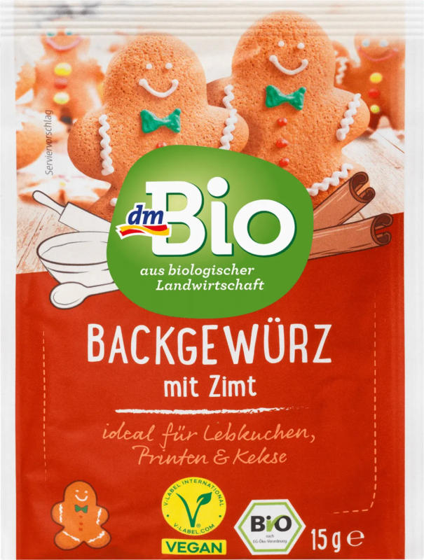 dmBio Backgewürz mit Zimt, vegan