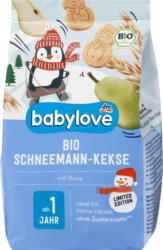 babylove Babykekse Schneemann mit Birne, ab 1 Jahr