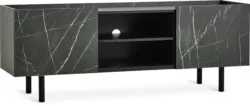 JYSK ТВ шкаф KRONDAL 2 врати цвят черен мрамор