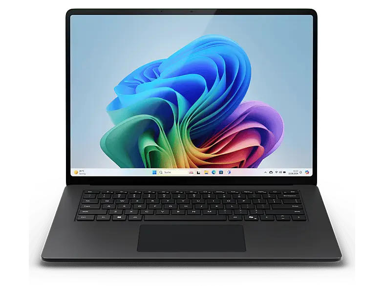 Microsoft Surface, Copilot+ PC Notebook 15 Zoll, Qualcomm® Snapdragon® X Elite, 16 GB RAM, 1000 SSD, Windows 11 Home (64 Bit), Adreno™ Onboard Graphics, Schwarz