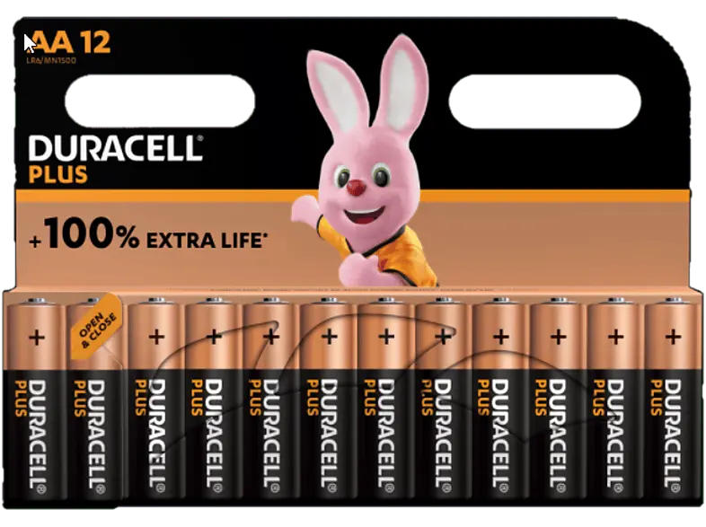 Duracell Plus Mignon AA, 12er-Pack; Batterie