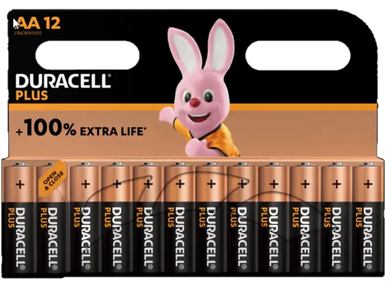 Duracell Plus Mignon AA, 12er-Pack; Batterie