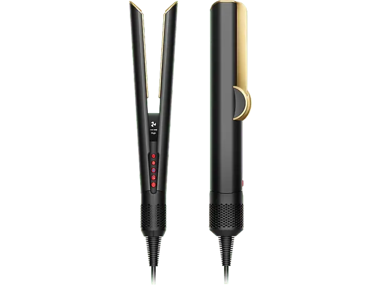 Dyson 534040-01 Airstrait Haarglätter (Temperaturstufen: 3 und 2 Styling-Modi (Nass- Trocken), Onyx Gold)