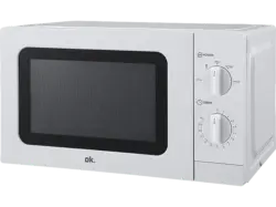 ok. OMW 2022 Wsolo Mikrowelle (700 Watt, Freistehend, 20 l, Weiß)