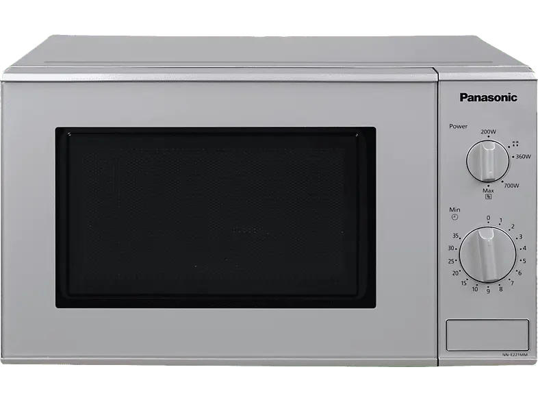 Panasonic Mikrowellenherd NN-E 221 MMEPG Silber Mikrowelle (Freistehend, 20 l, )