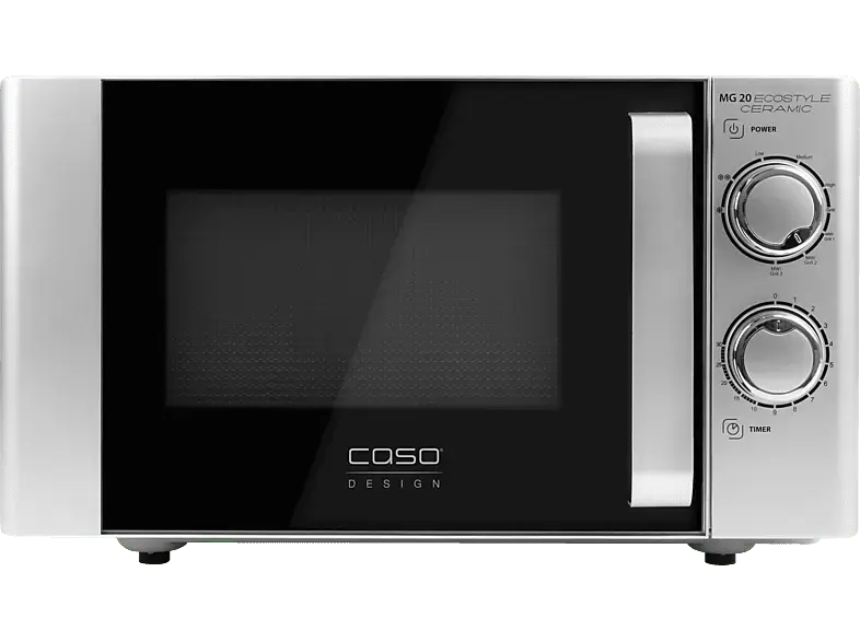 Caso MG20 Ecostyle Ceramic Mikrowelle (700 Watt, Freistehend, 20 l, Grau)