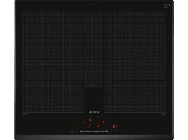 Siemens EX65KHYC1E iQ700, Herdgesteuertes Induktionskochfeldskochfeld (592 mm breit, 4 Kochfelder, Glaskeramik); Herdgesteuertes Kochfeld