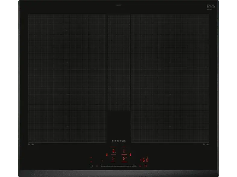 Siemens EX65KHYC1E iQ700, Herdgesteuertes Induktionskochfeldskochfeld (592 mm breit, 4 Kochfelder, Glaskeramik); Herdgesteuertes Kochfeld