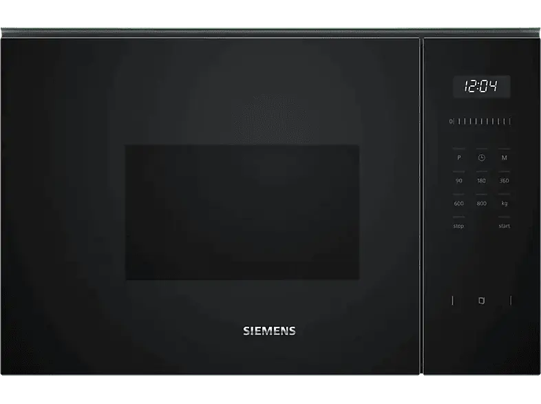 Siemens BF525LMB1 Mikrowelle (800 Watt, Einbaugerät, 20 l, Schwarz)