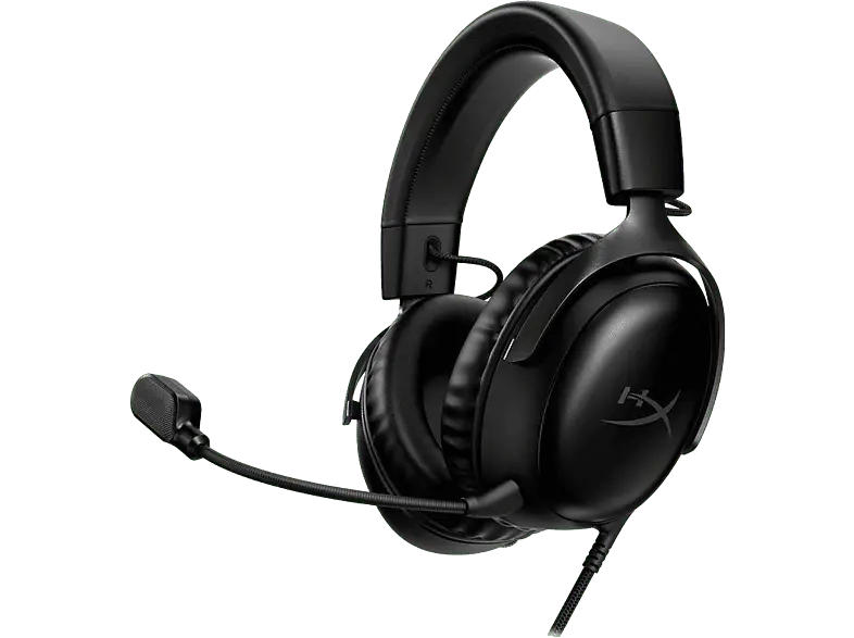 HP HyperX Cloud III Gaming Headset, 3.5mm, USB-C/A, 53mm Treiber, Schwarz