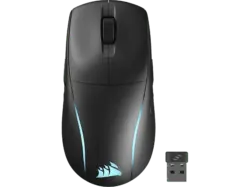 CORSAir M75 Wireless Gaming Maus, 26000dpi, 1000Hz , USB-C/Bluetooth, USB-A Reciever, Schwarz
