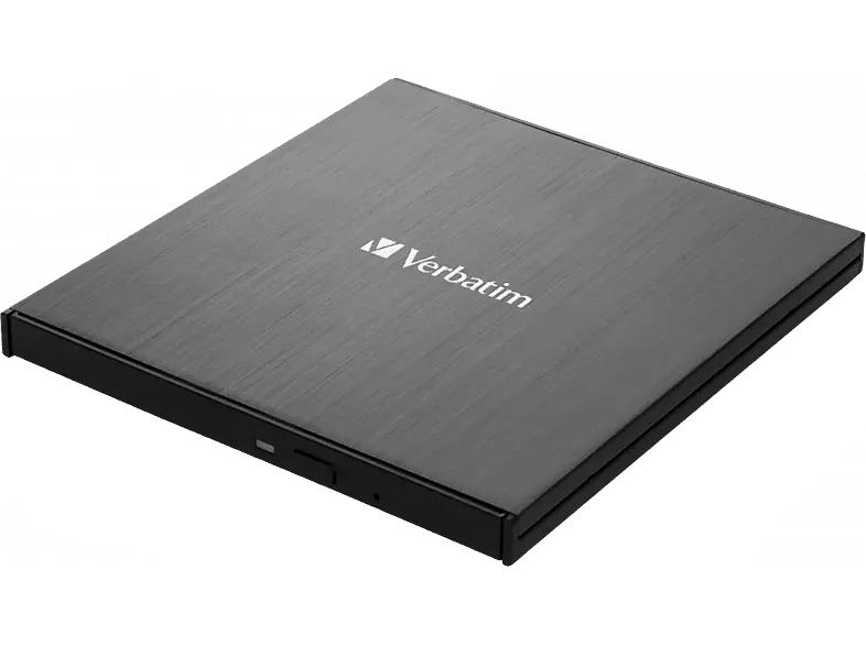 VERBatIM CD/DVD-Brenner Slimline, USB 3.2, Extern, Schwarz