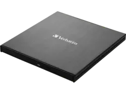 VERBatIM External Slimline Blu-ray Writer, USB-C 3.0, Extern, Schwarz; Blu-ray Brenner