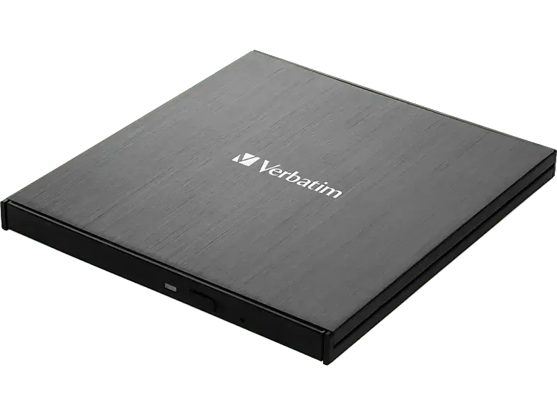 VERBatIM External Slimline Blu-ray Writer, USB-C 3.0, Extern, Schwarz; Blu-ray Brenner