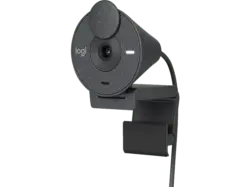 LOGITECH Brio 300 Full-HD-Webcam mit 1080p Beleuchtungskorrektur und Geräuschunterdrückung, USB, Grafit