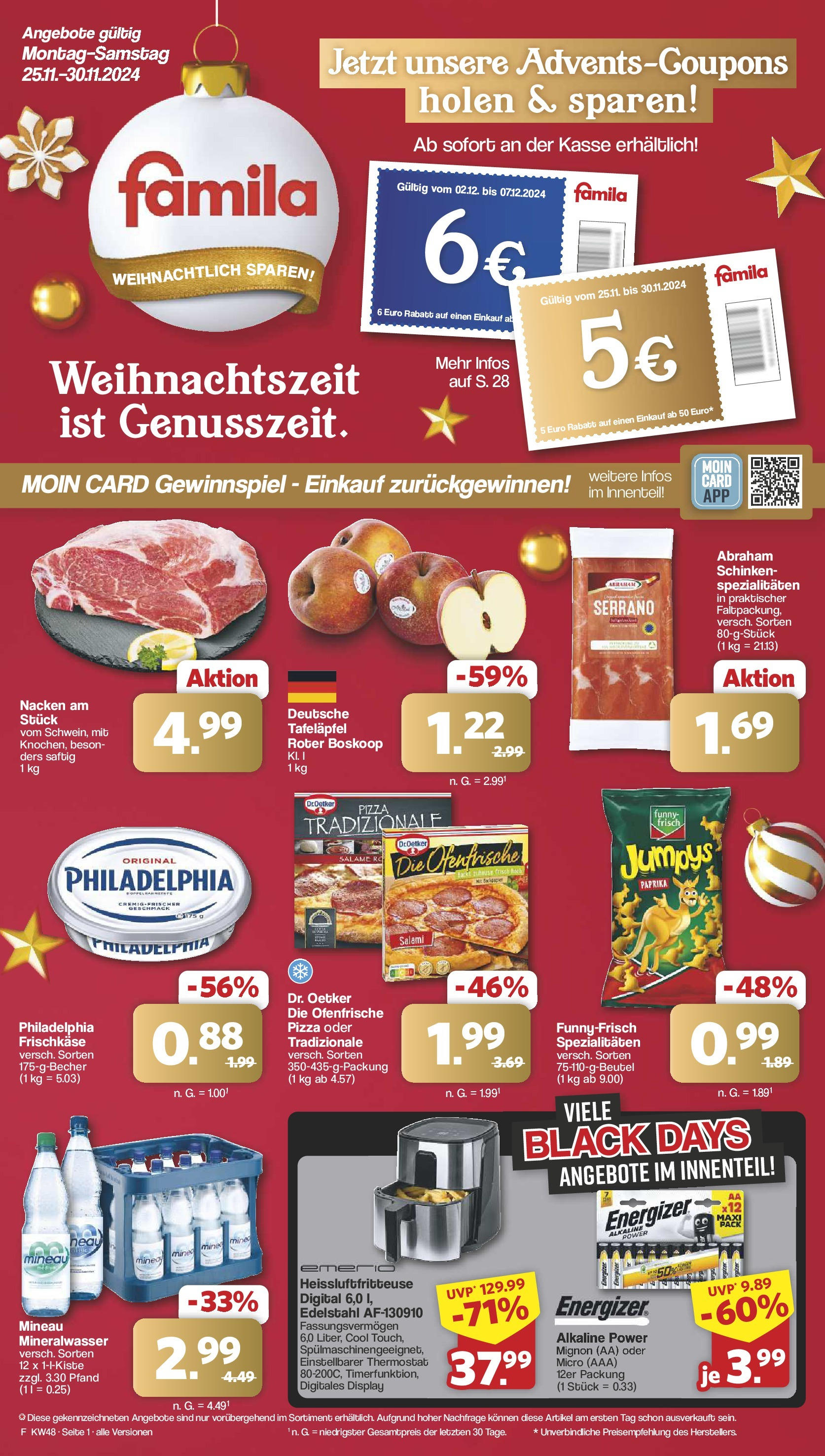 FAMILA Prospekte gültig vom 25.11. bis 30.11. ᐉ Online Angebote der