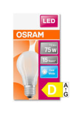 Kaufland хипермаркет Osram LED Star лампа E27, 4000K, 8 W - до 24-11-24