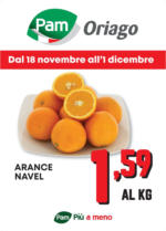 Pam PROMOZIONE ARANCE NAVEL - al 02.12.2024