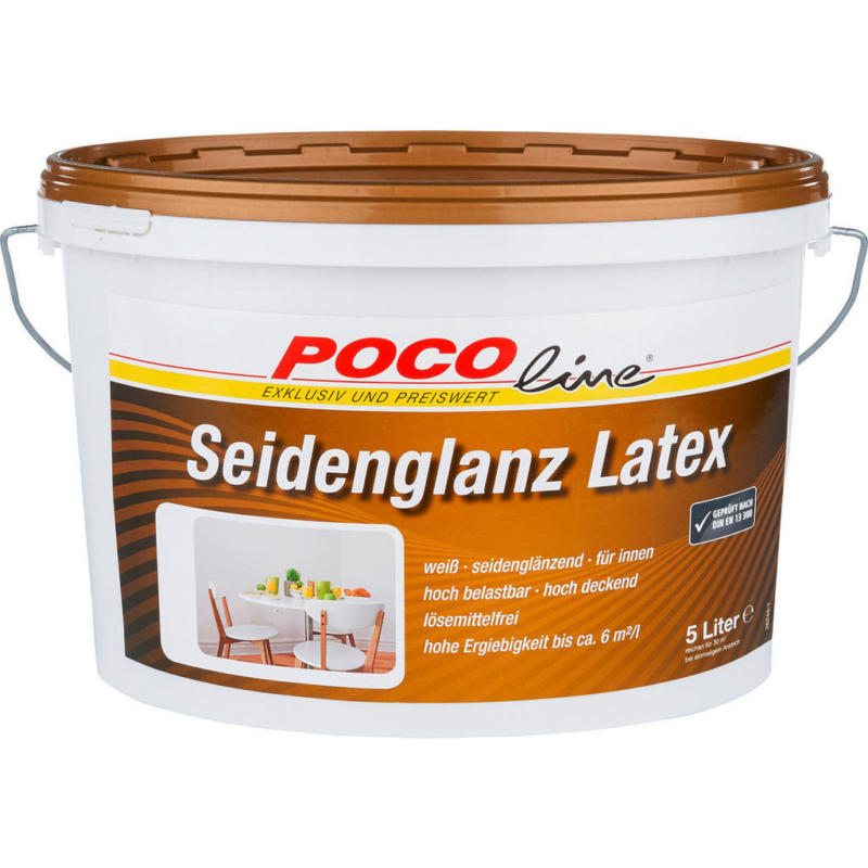 POCOline Latexfarbe weiß ca. 5 l